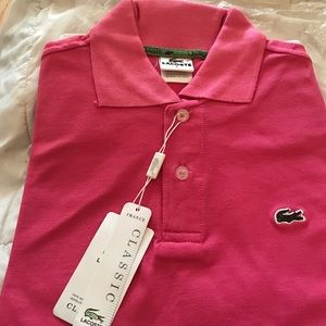 Lacoste men polo shirt size Large. NWT